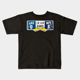 Dodgers Yankees 5th Inning World Series Kids T-Shirt